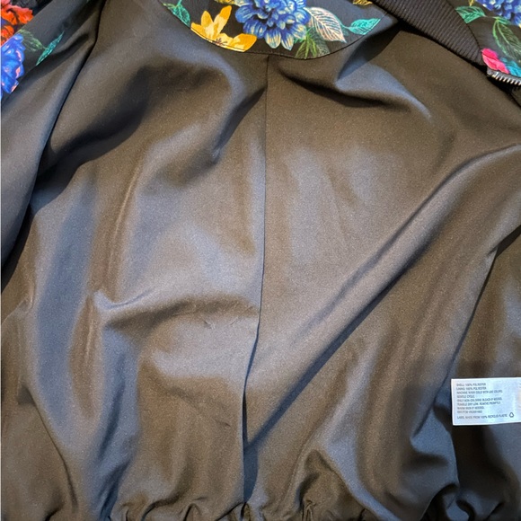 Ambar Floral Bomber Jacket Size XS Lined with Pockets - Picture 7 of 8